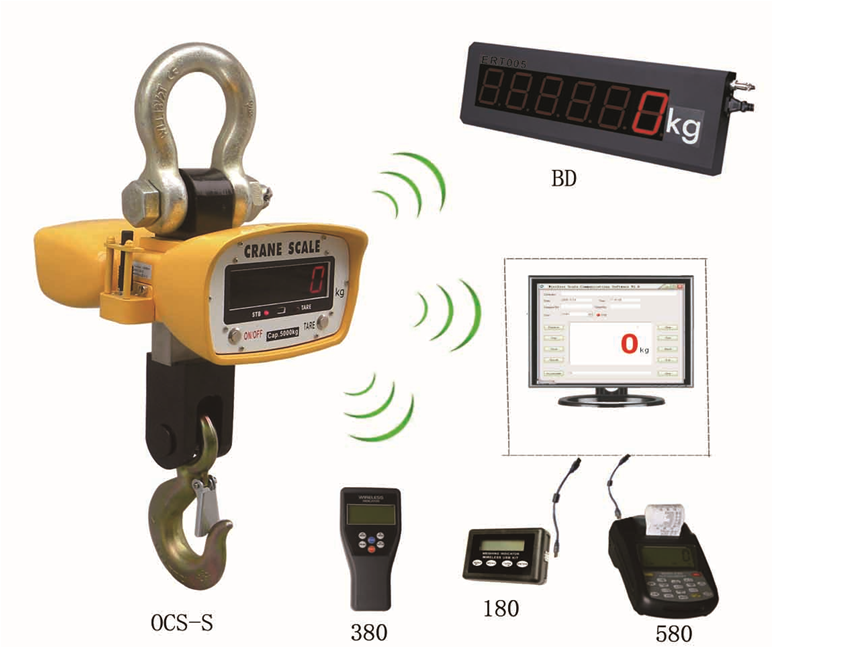 Digital crane Scale with Wireless System that reads on kilograms (kg) for sale